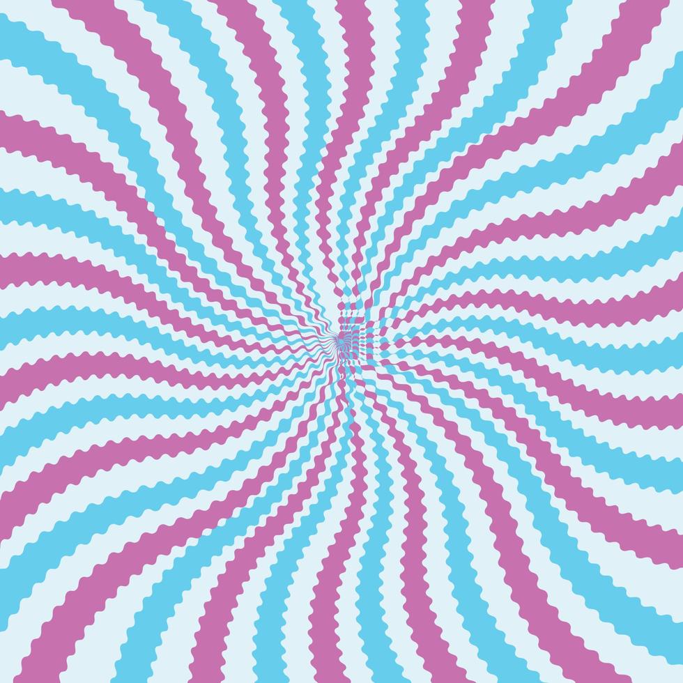 Abstract violet colour zigzag twist retro background vector