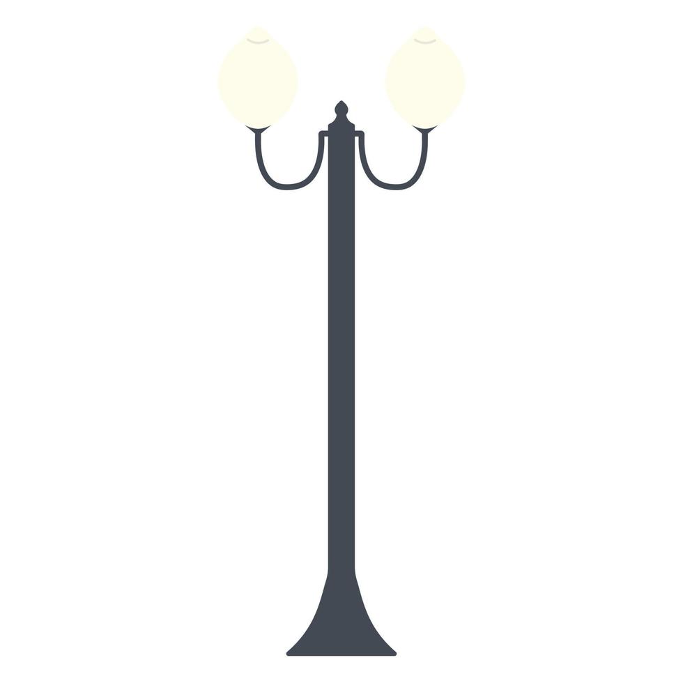 Street lighting. Flat vector icon