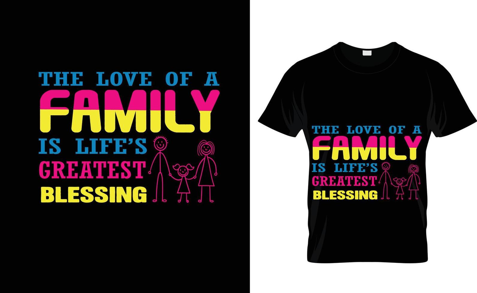 el amor de un familia... personalizado t camisa vector