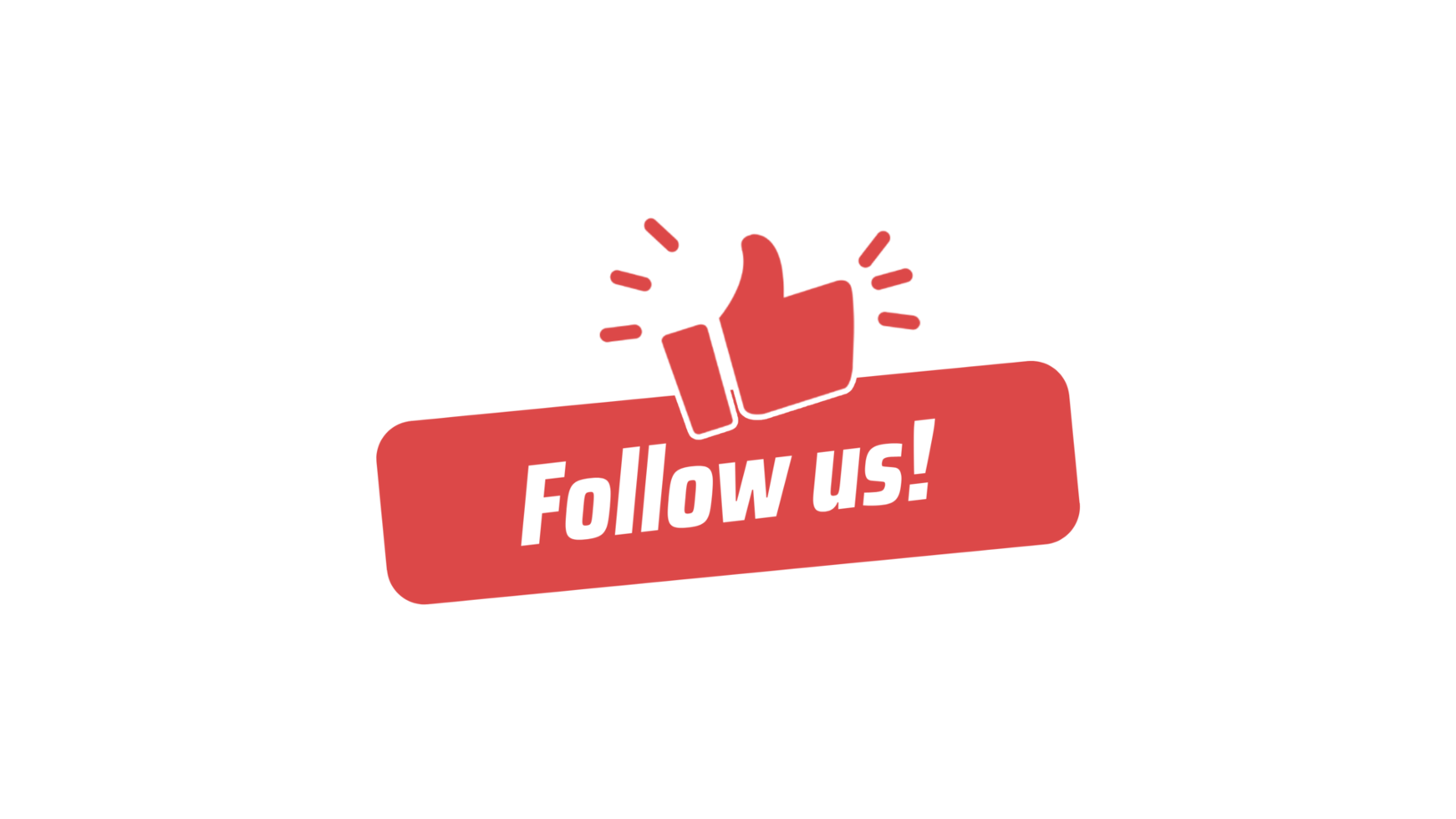 Follow us button for social media free png