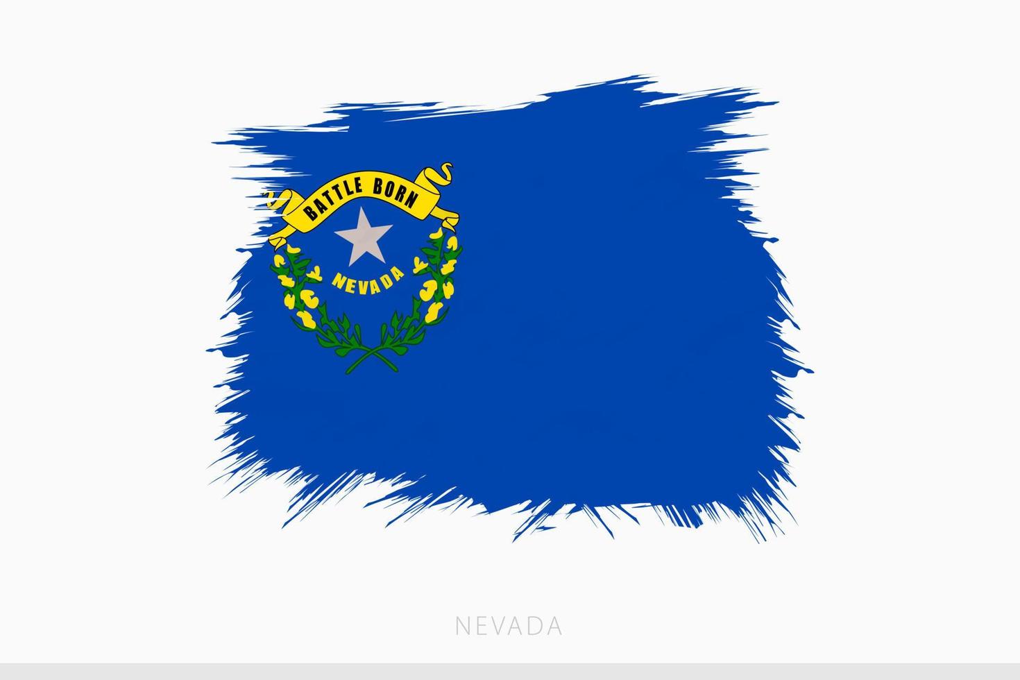 grunge bandera de Nevada, vector resumen grunge cepillado bandera de Nevada.
