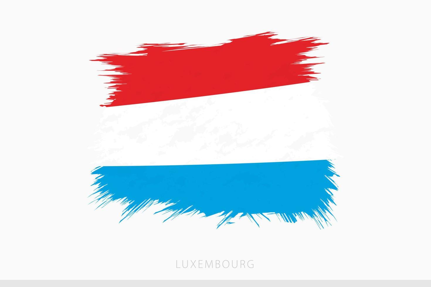 Grunge flag of Luxembourg, vector abstract grunge brushed flag of Luxembourg.