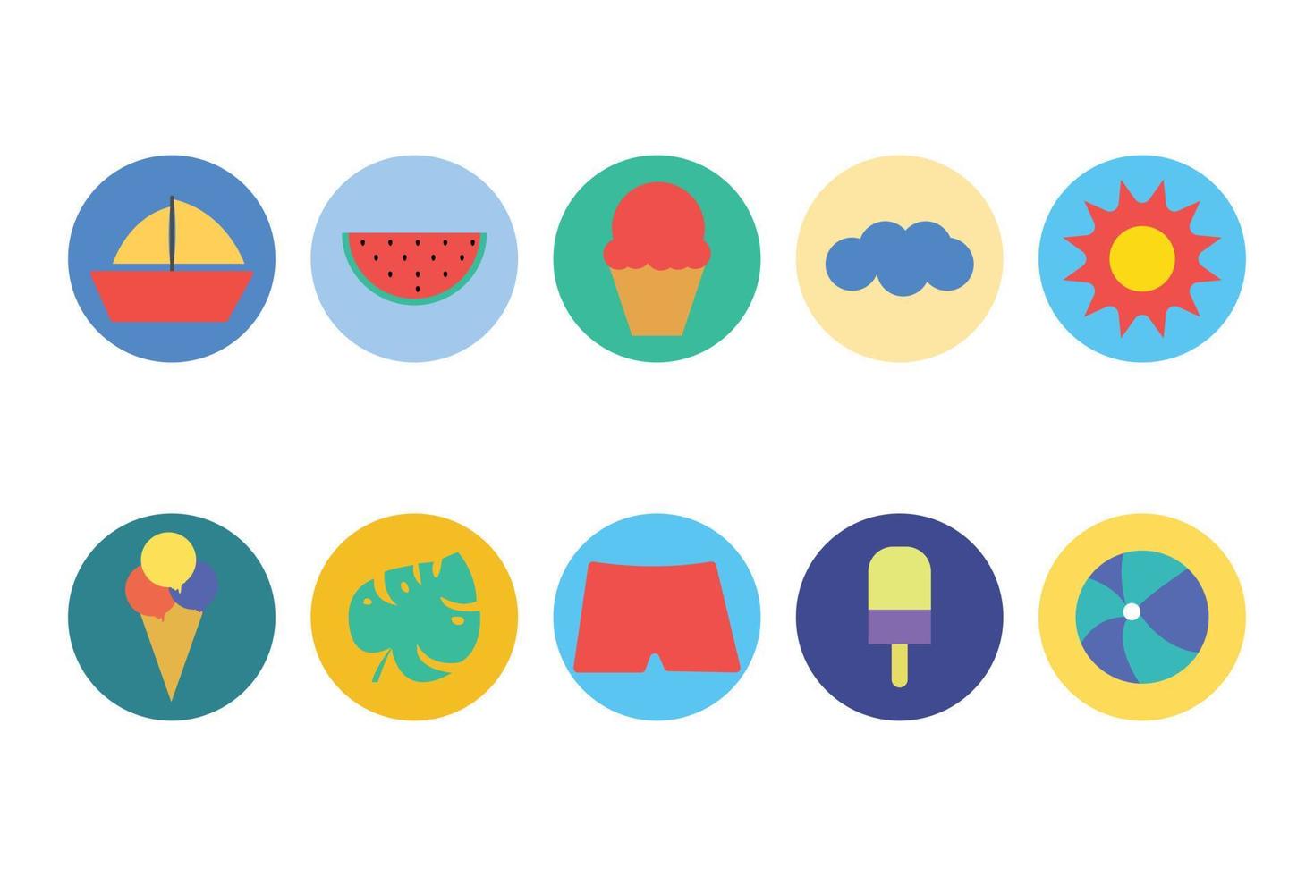 Summer Designs Flat Vector Icon