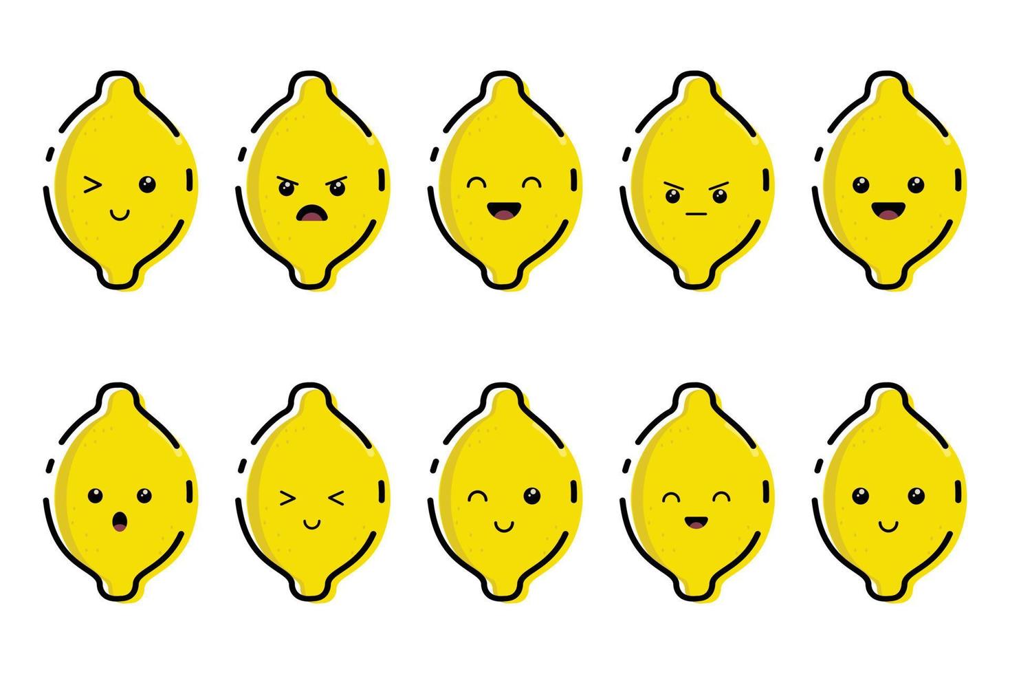 linda kawaii icono anime personaje dibujos animados vector cara diseño antecedentes comida japonés elemento dulce emoji gráfico emoticon