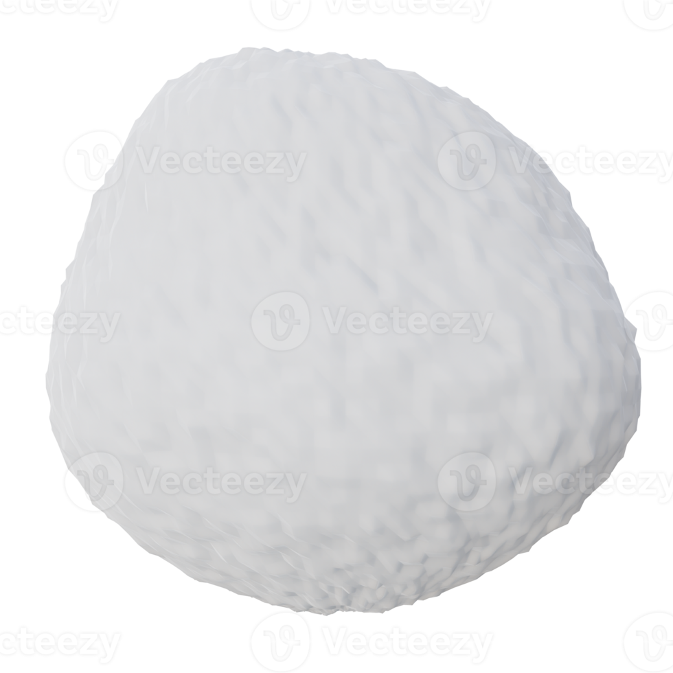 sneeuw bal 3d renderen icoon illustratie, winter seizoen png