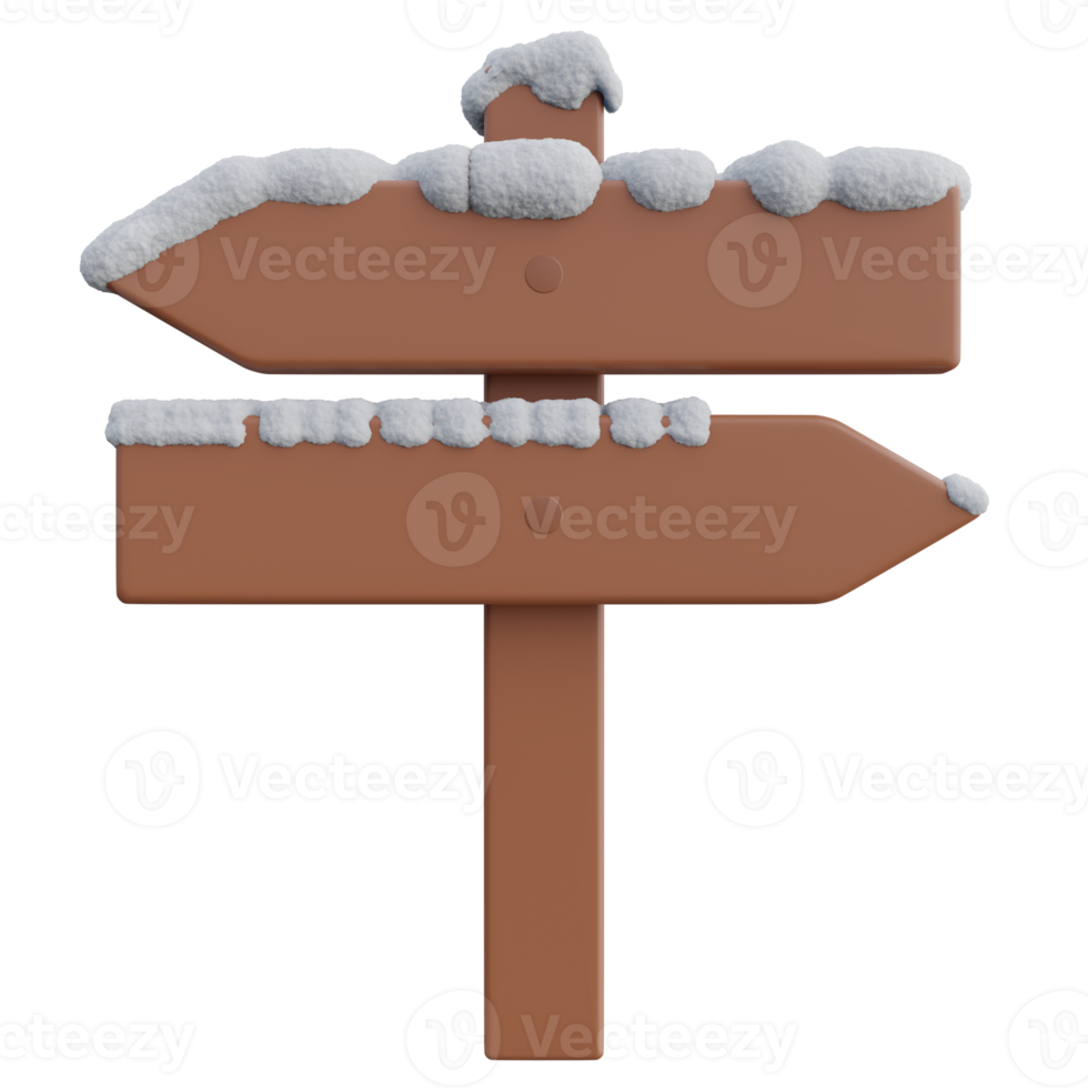 neve direção borda 3d Renderização ícone ilustração, inverno estação png