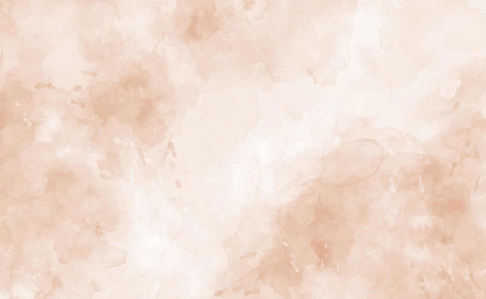 fondo de textura de acuarela abstracta de melocotón. patrón de acuarela beige vector