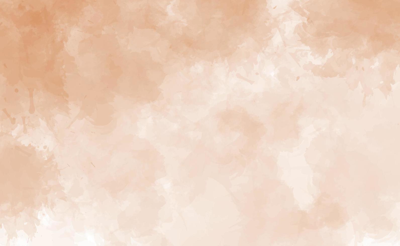 fondo de textura de acuarela abstracta de melocotón. patrón de acuarela beige vector