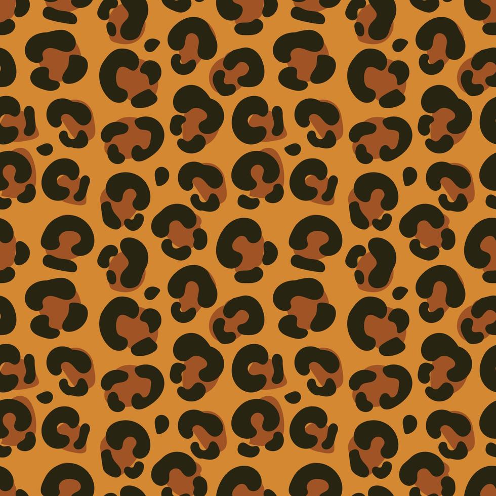 Leopard spots seamless pattern. Vector repeating background. EPS10.