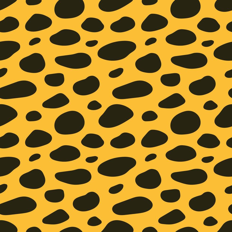 Cheetah spots seamless pattern. Vector repeating background. EPS10.