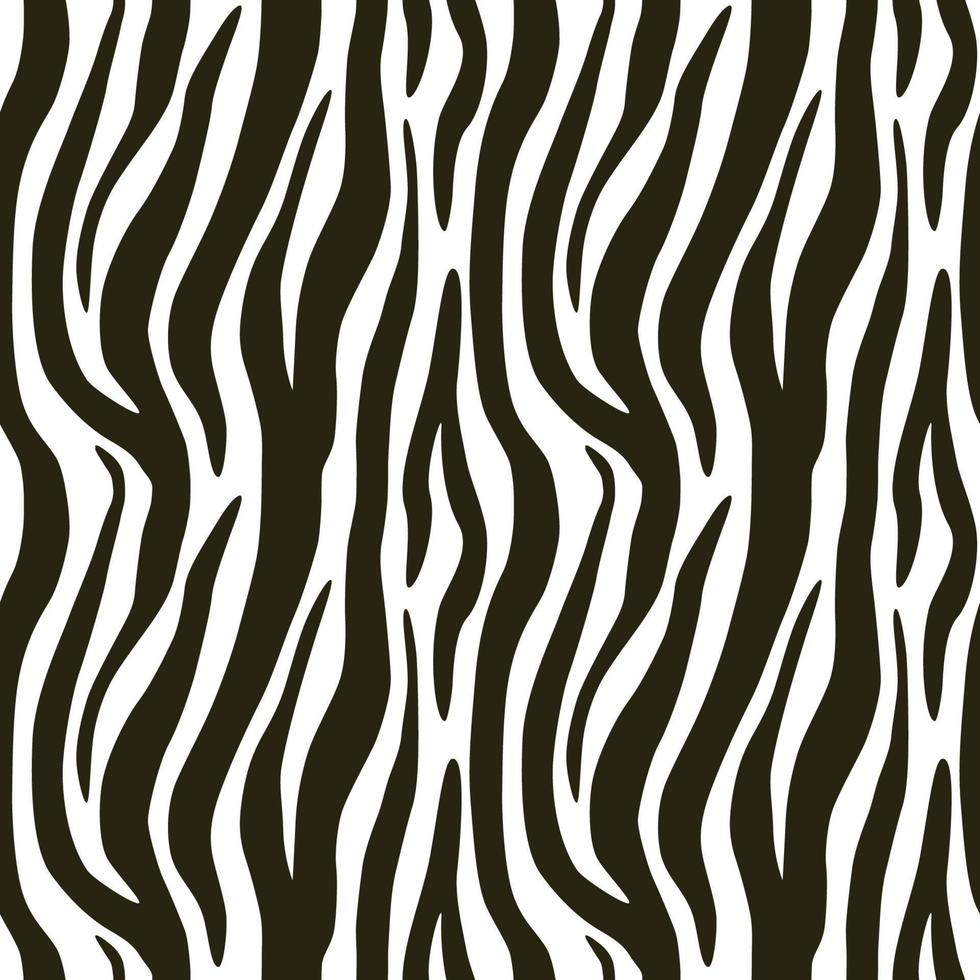 Zebra seamless pattern. Vector repeating background. EPS10.