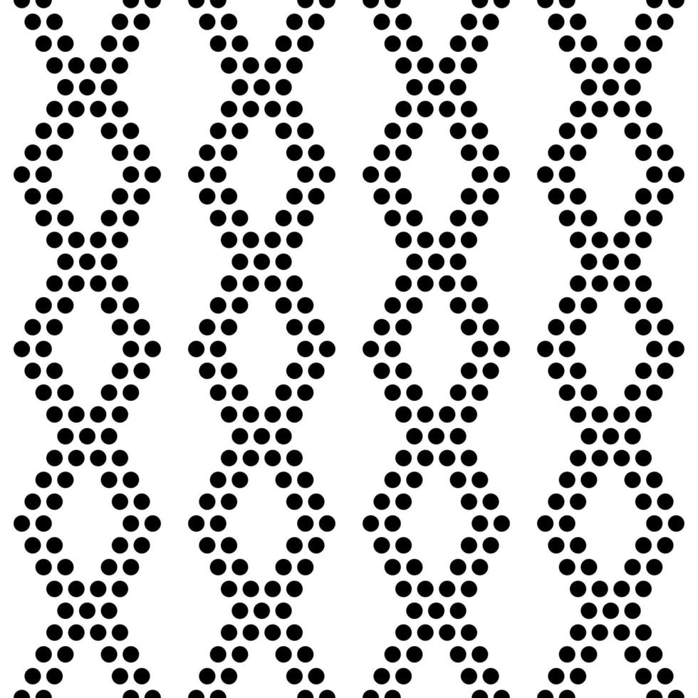 Seamless polka dot vertical zigzag pattern. vector