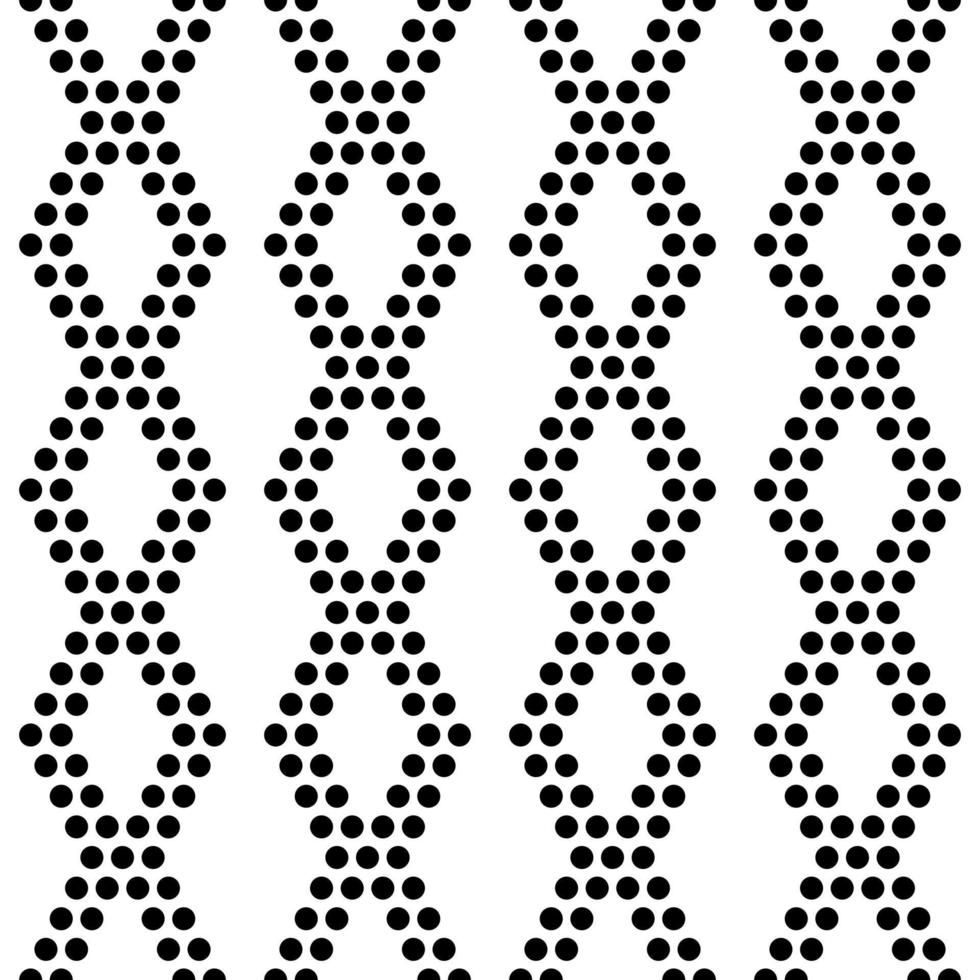 Seamless polka dot vertical zigzag pattern. vector