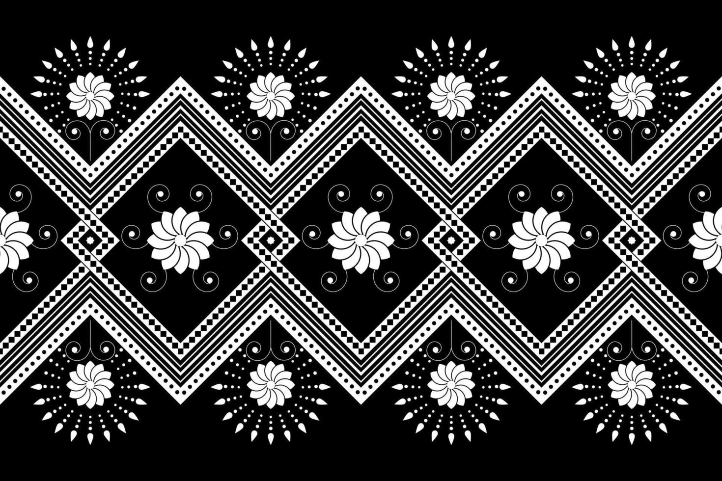 Seamless geometric ethnic oriental pattern. vector