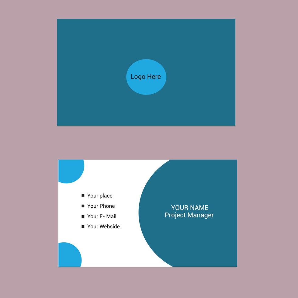 Business Card Design vector