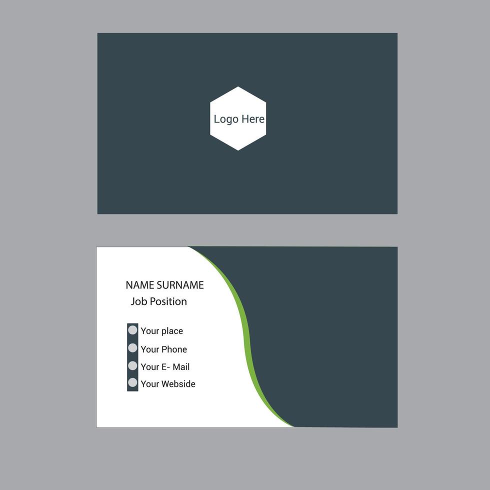Business Card Design vector