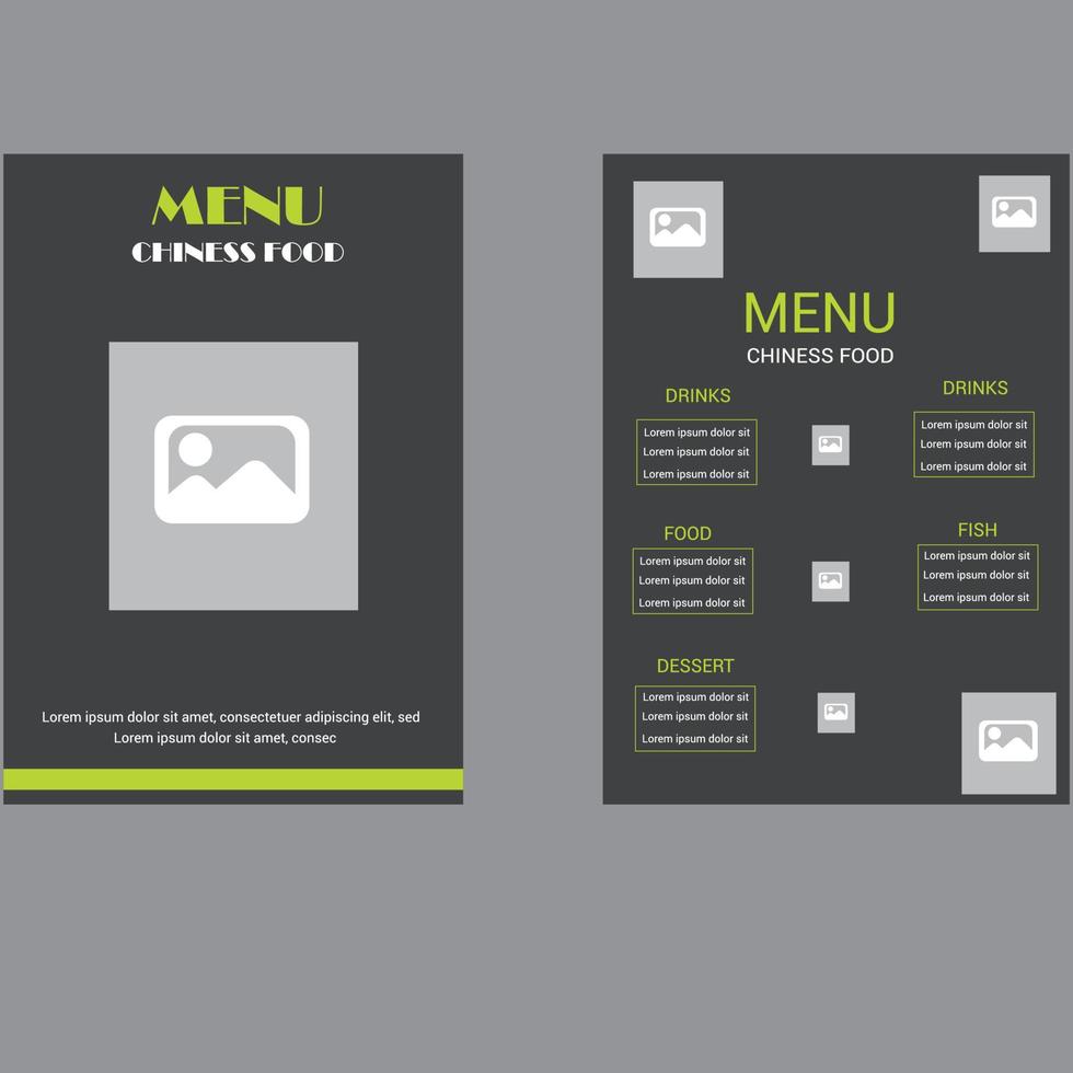 Food Menu Design vector