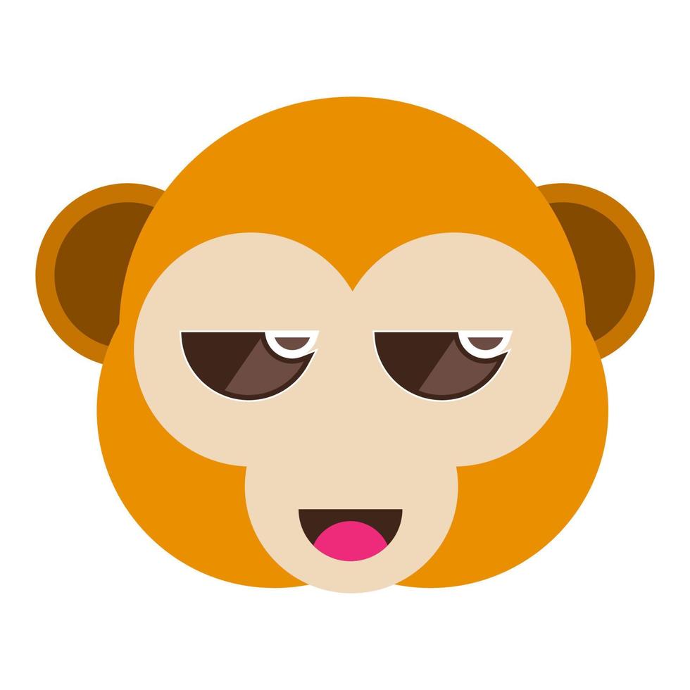 mongkey face icon vector