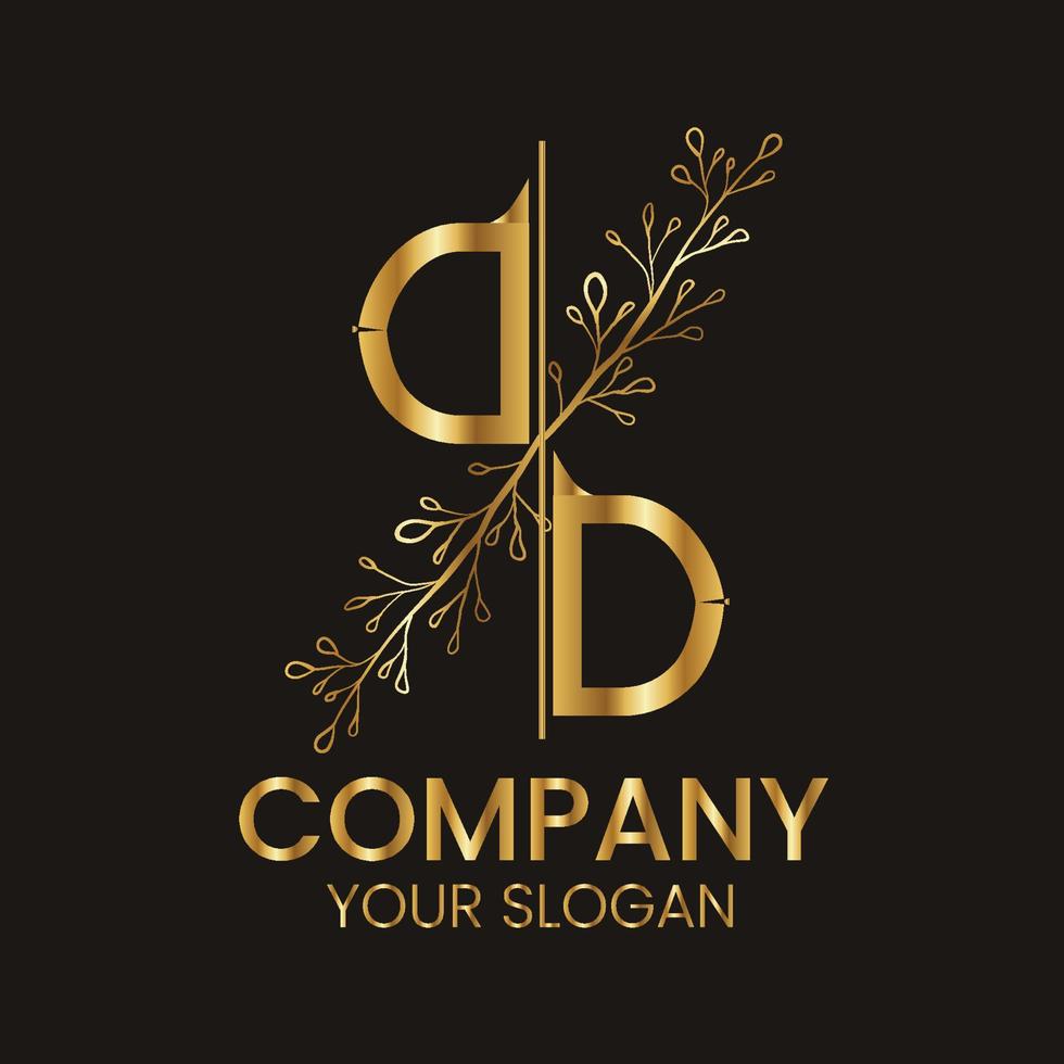 Free vector luxury logo design for branding.