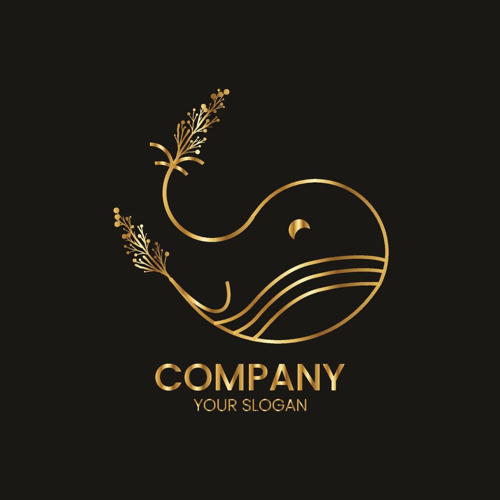 Free vector luxury logo design for branding.