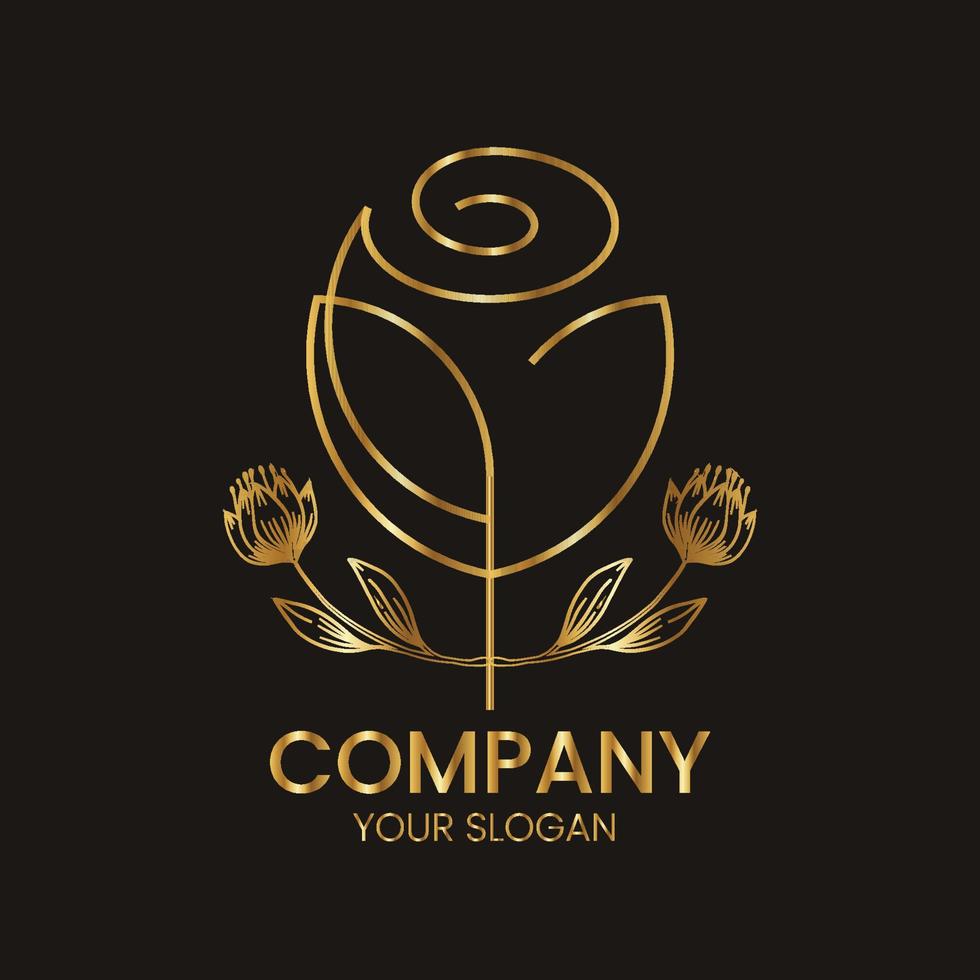 Free vector luxury logo design for branding.