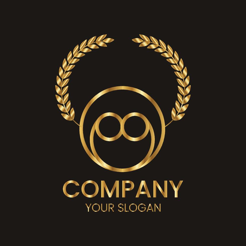 Free vector luxury logo design for branding.