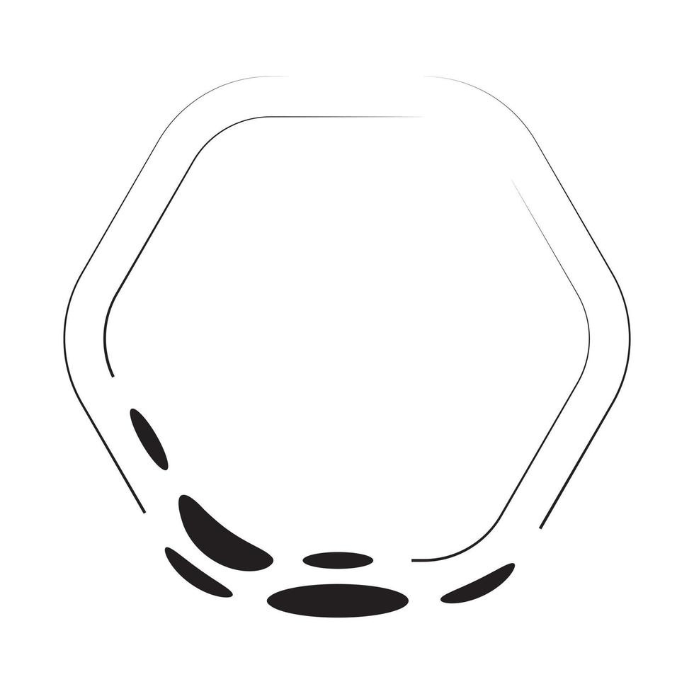 Abstract Line Frame vector