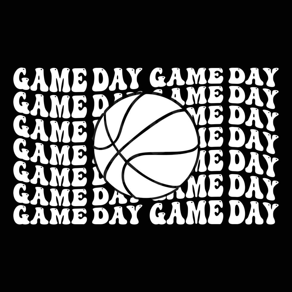 Game Day Game Day Typography Vector graphic T-Shirt