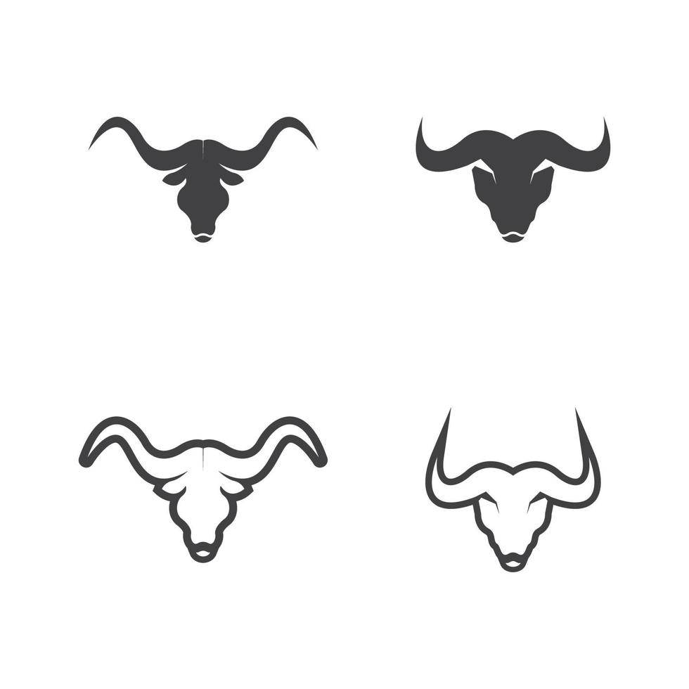 Bull Horn Logo Vector Template