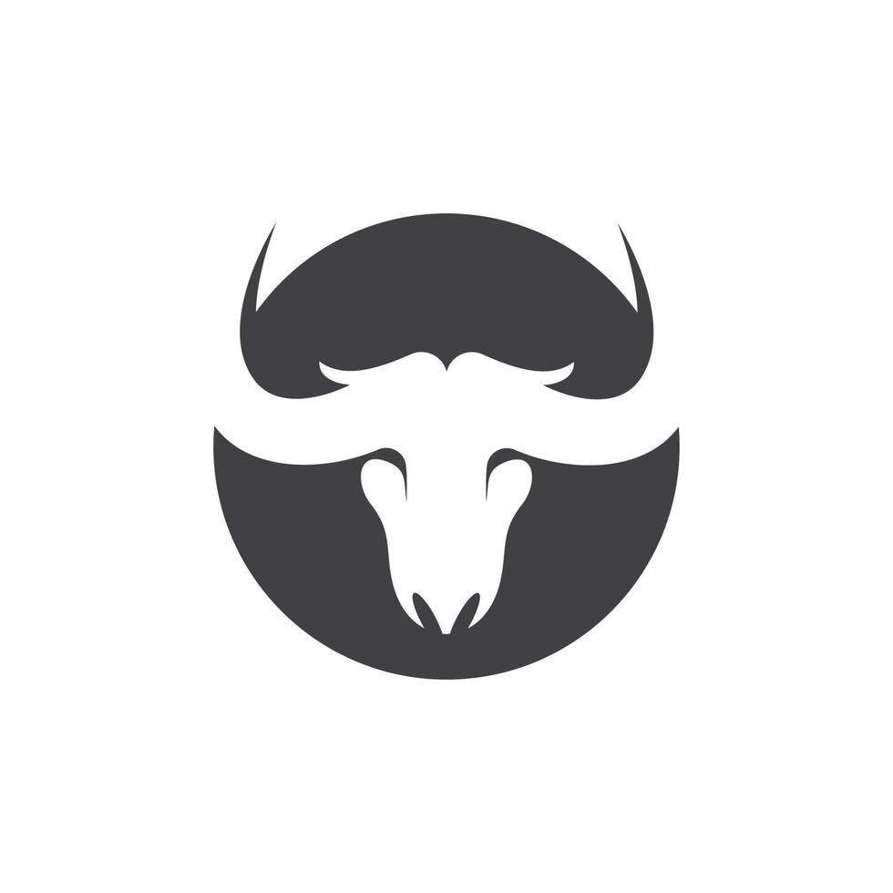 Bull Horn Logo Vector Template