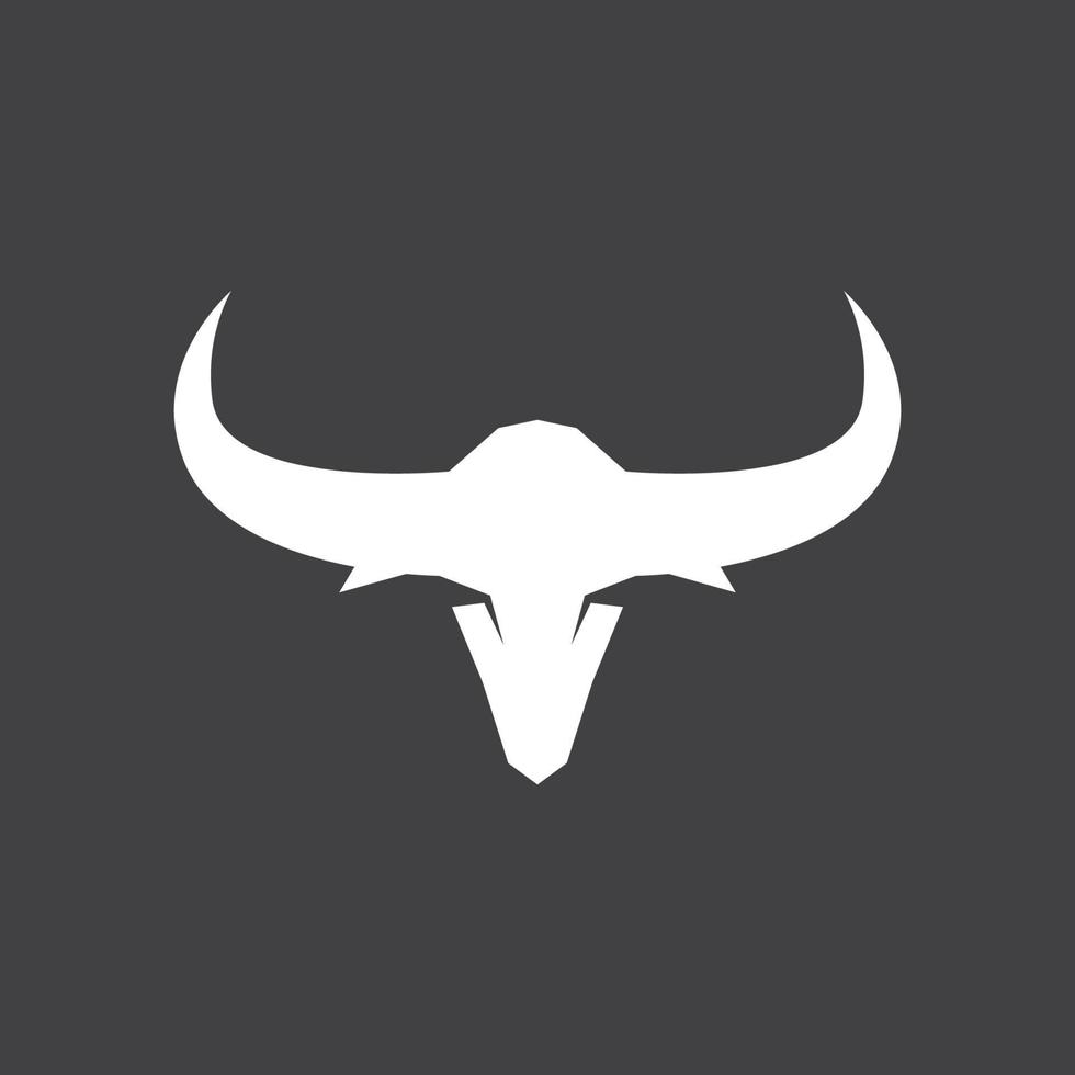 Bull Horn Logo Vector Template