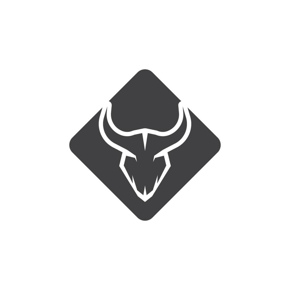 Bull Horn Logo Vector Template