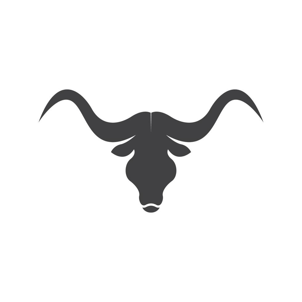 Bull Horn Logo Vector Template