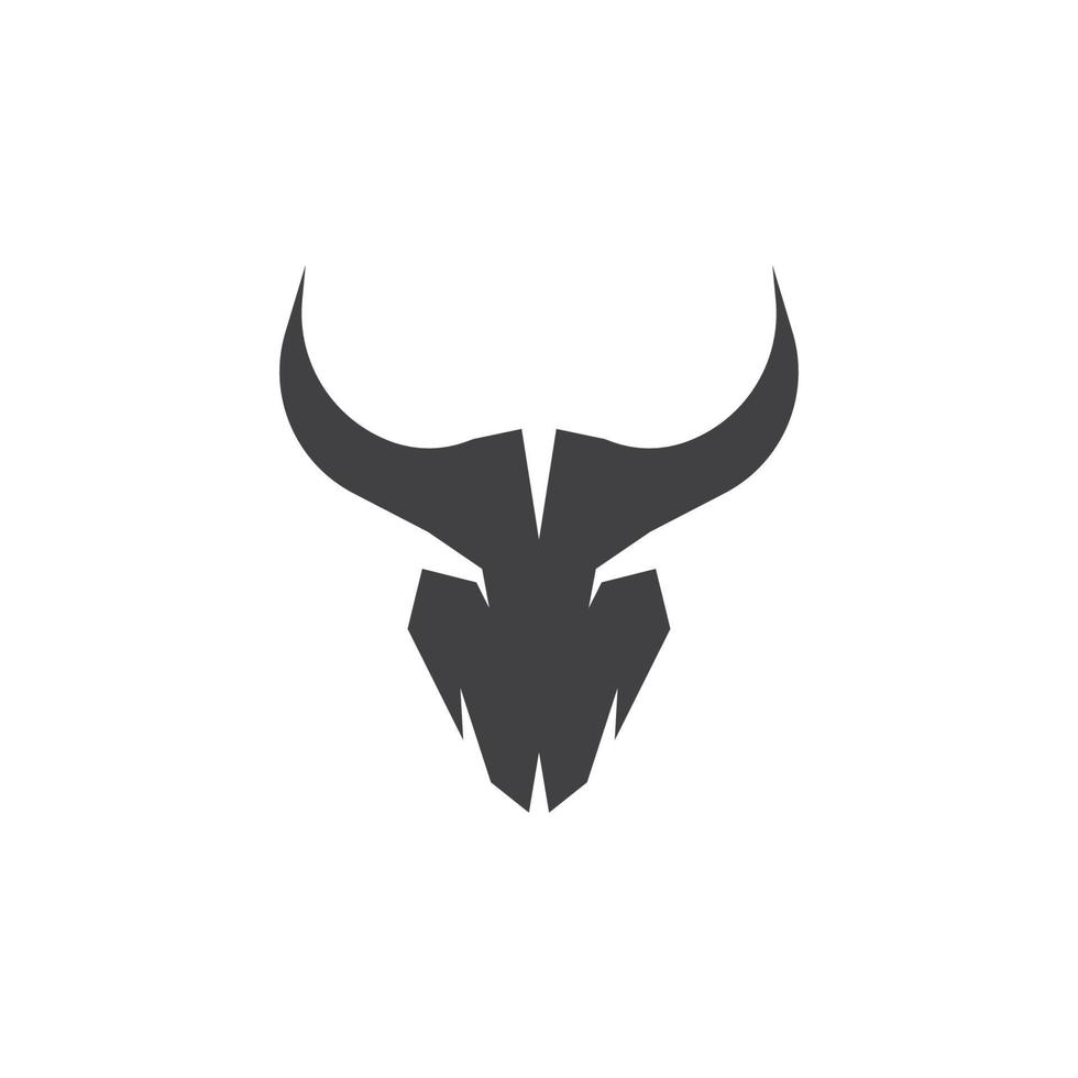 Bull Horn Logo Vector Template