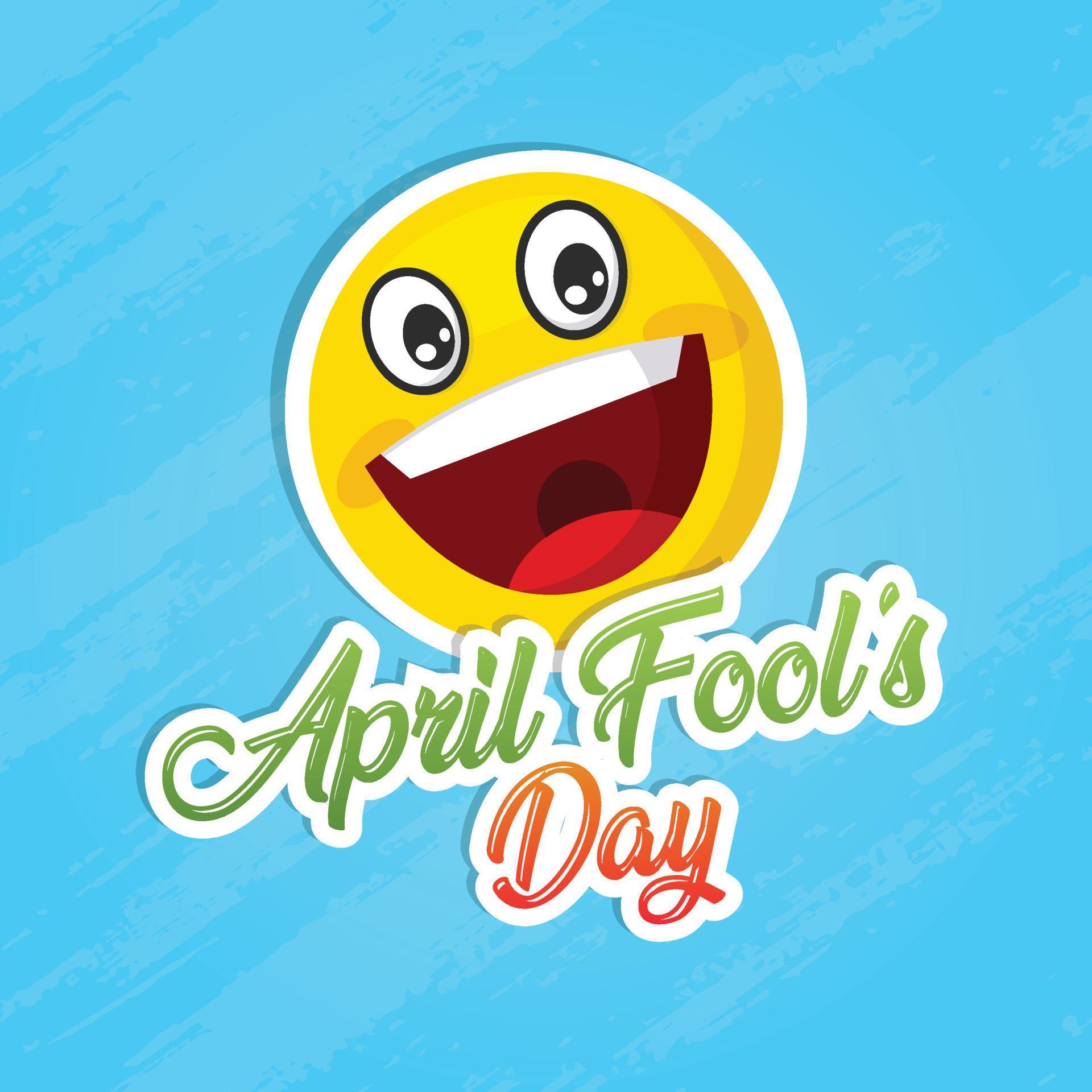 April Fools Day greeting. Celebration Happy April Fools Day background