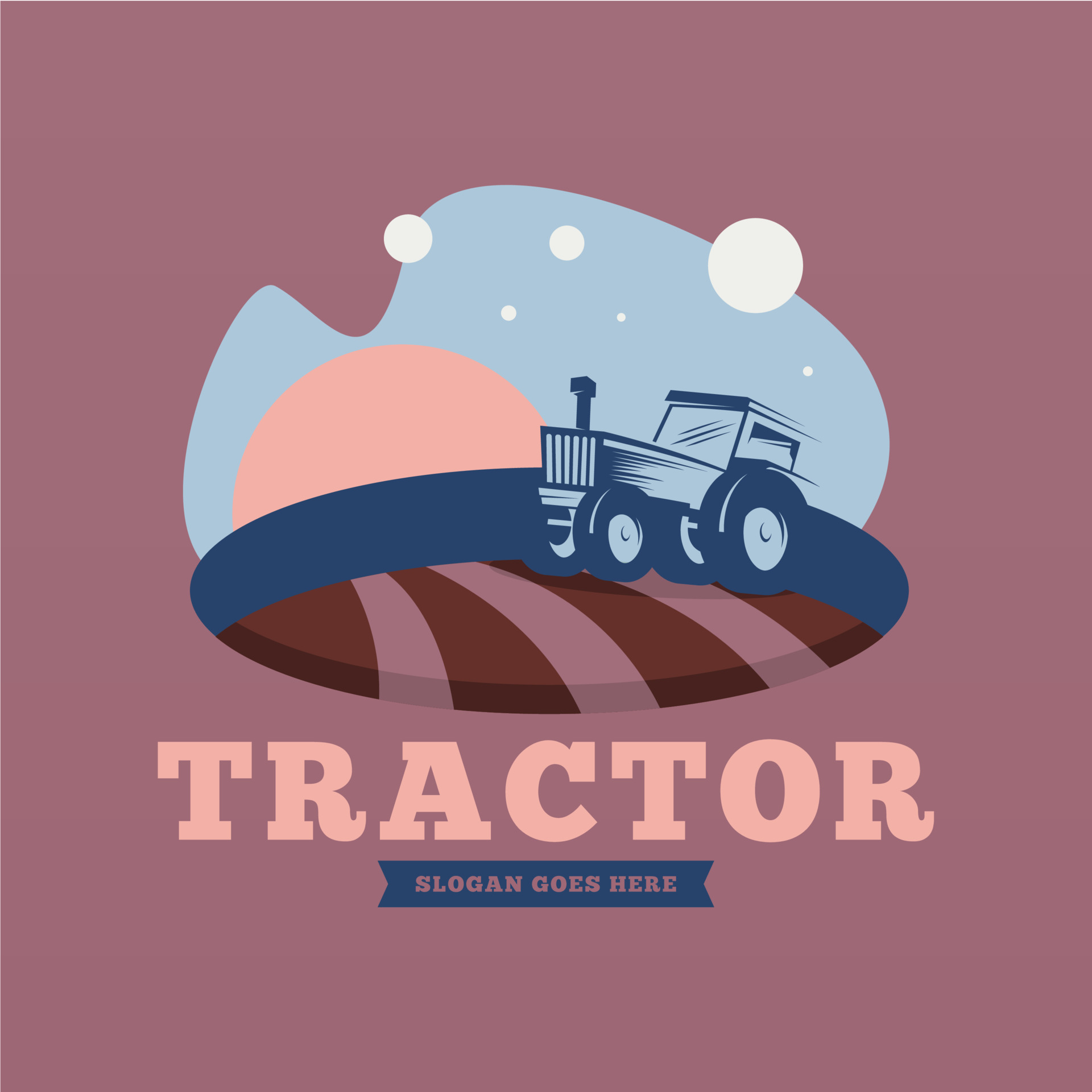 Farm tractor logo design template 21058124 Vector Art at Vecteezy