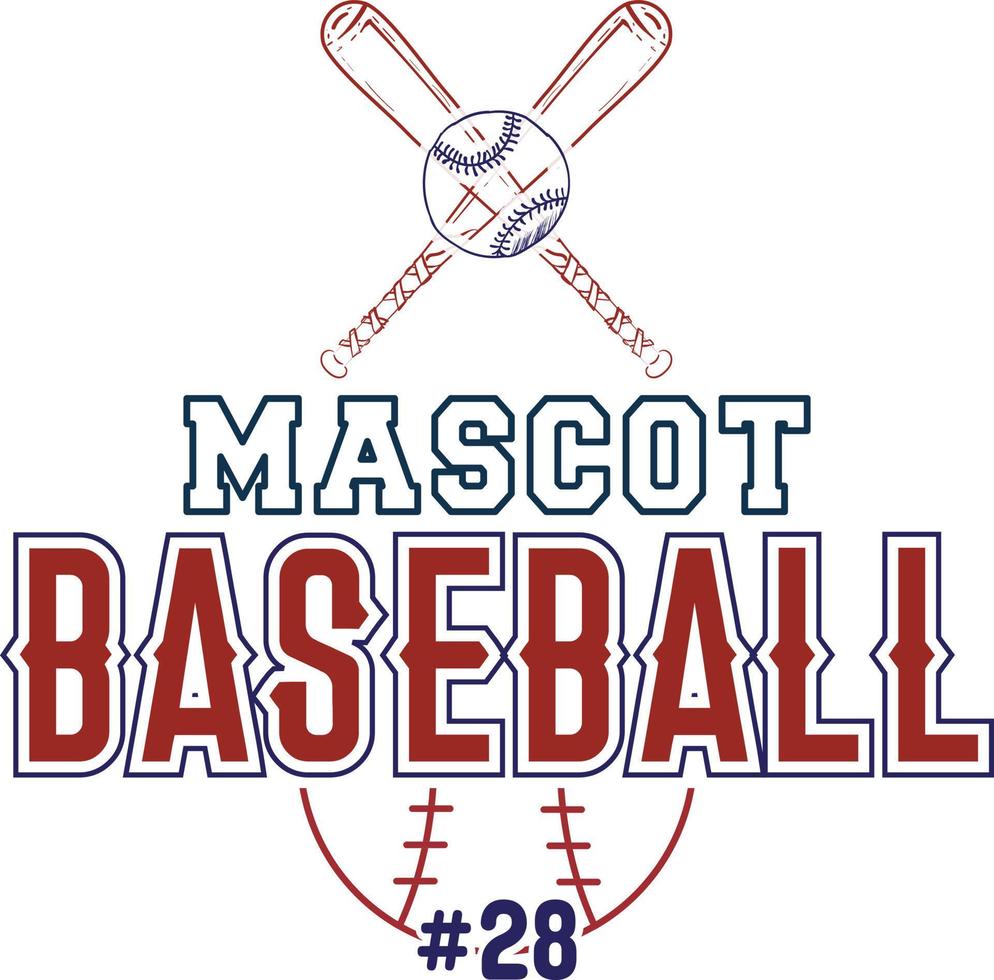 Mascot Baseball 28 vector