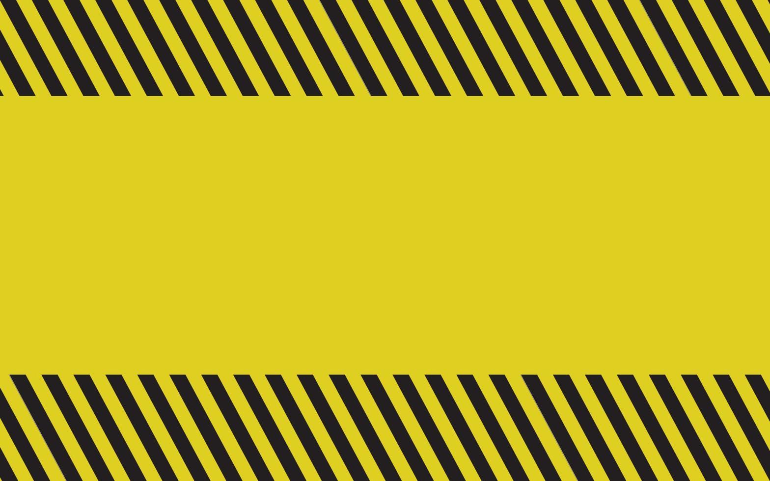 Black and yellow warning line striped rectangular background, yellow and black stripes on the diagonal, a warning to be careful of the potential danger vector template sign border