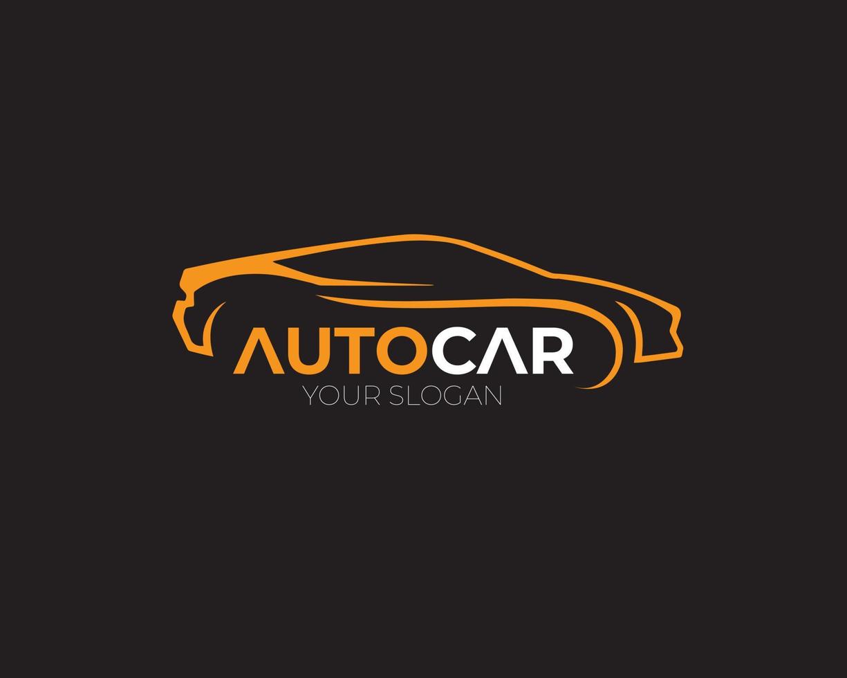 Car Logo Vector Illustration on black background