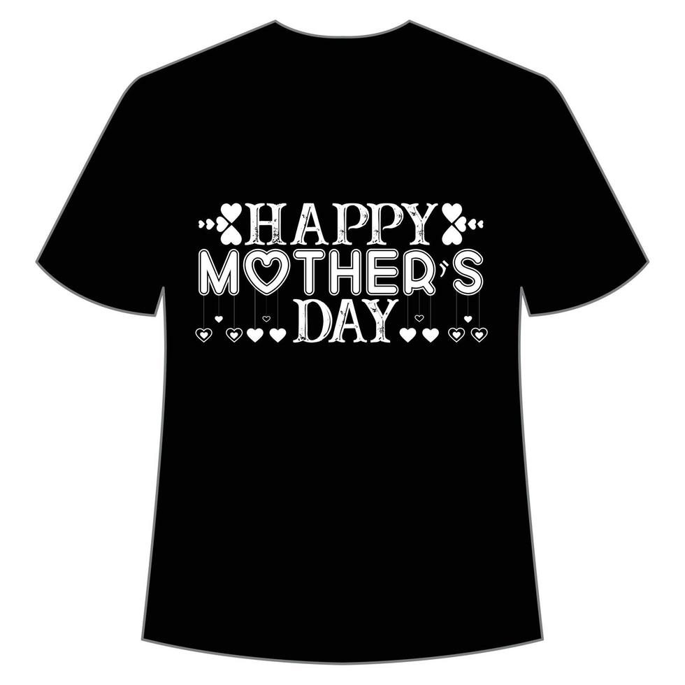 contento de la madre día camisa impresión plantilla, tipografía diseño para mamá mamá mamá hija abuela niña mujer tía mamá vida niño mejor mamá adorable camisa vector