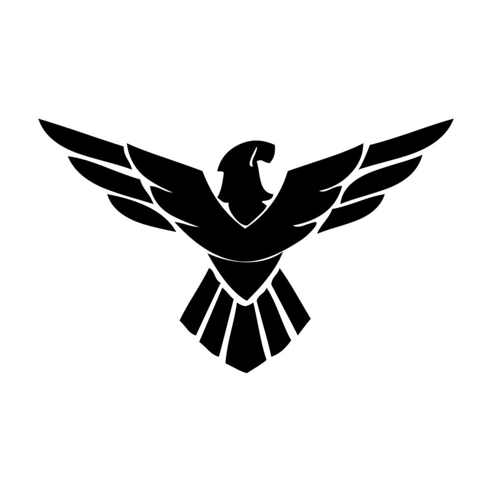 eagle logo vector. eagle silhouette various design models, eagle head icon silhouette is very suitable for use in t-shirts, tattoos, and other design elements. vector