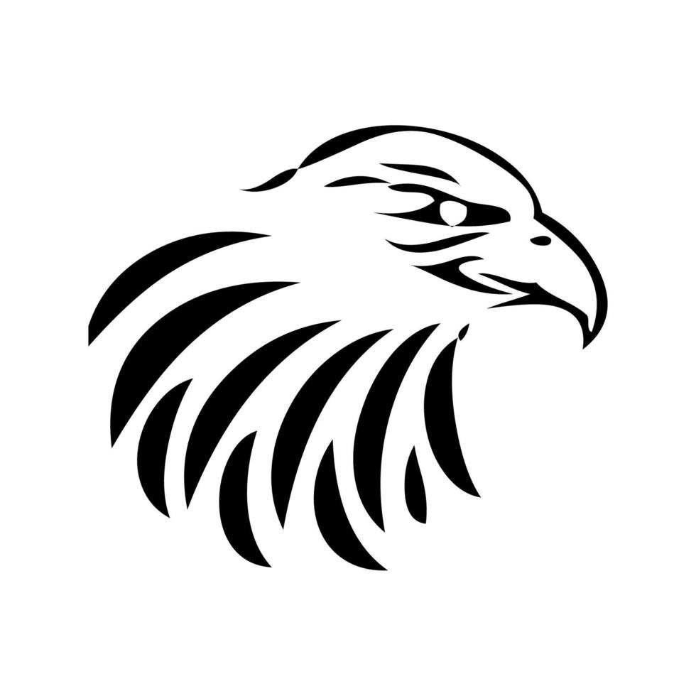 águila logo vector. águila silueta varios diseño modelos, águila cabeza icono silueta es muy adecuado para utilizar en camisetas, tatuajes, y otro diseño elementos. vector