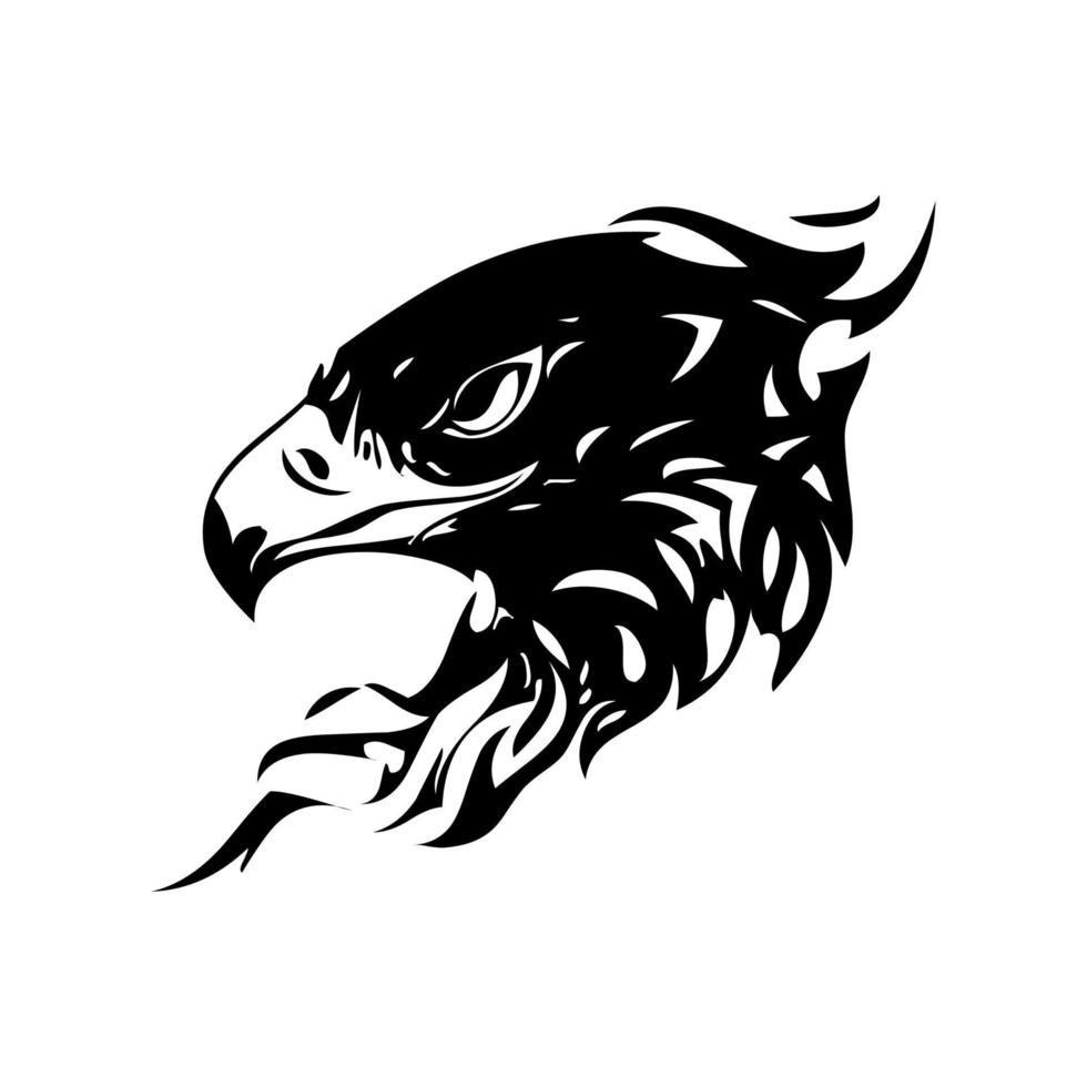 eagle logo vector. eagle silhouette various design models, eagle head icon silhouette is very suitable for use in t-shirts, tattoos, and other design elements. vector