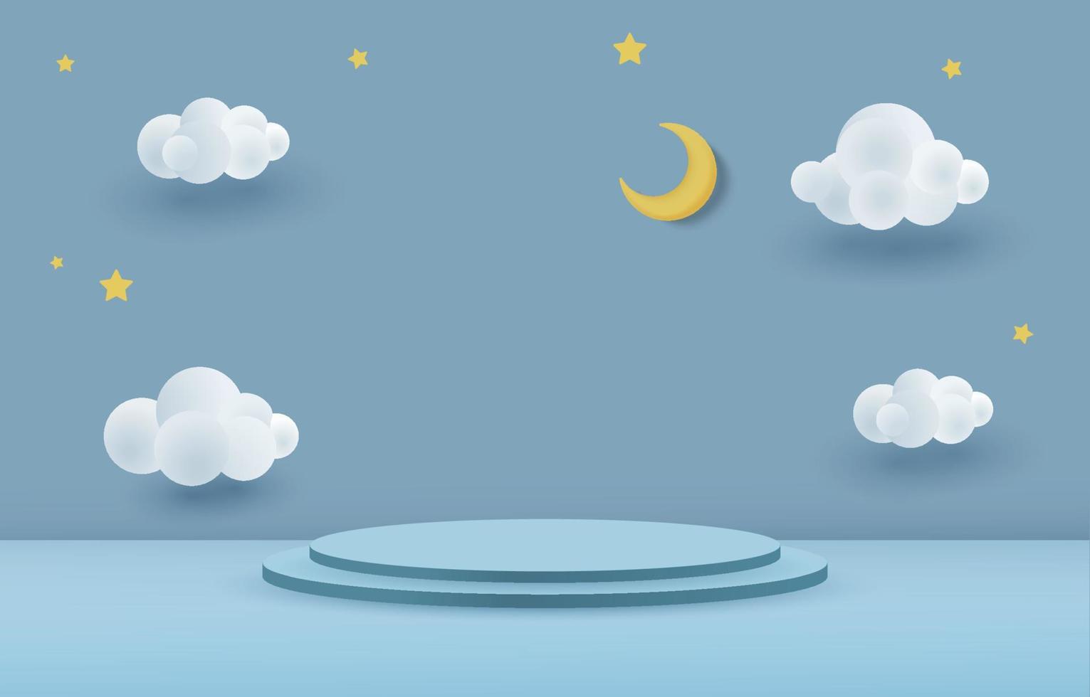 Simple Mock Up Podium vector
