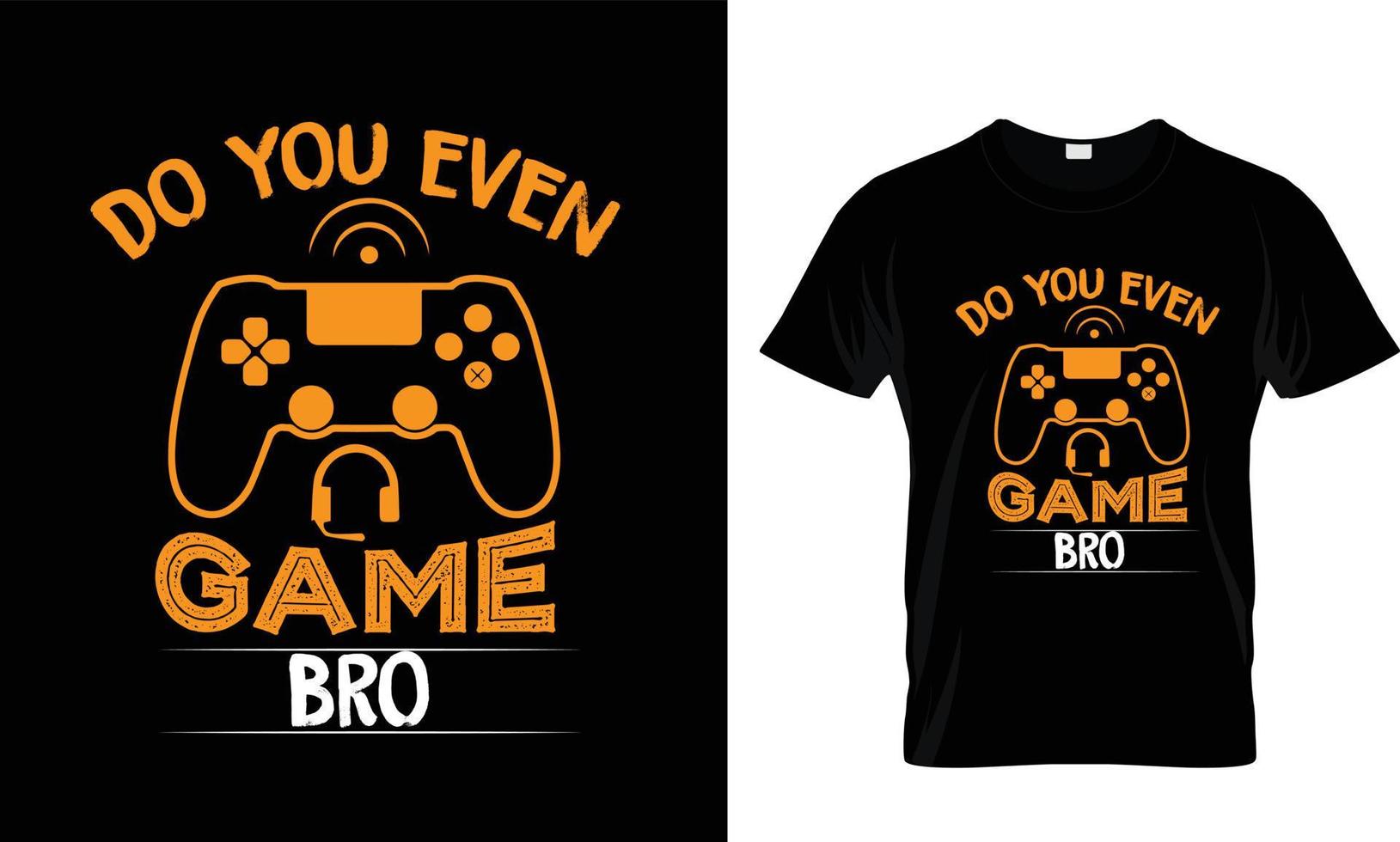 GAMING T-SHIRT DESIGN FREE VECTOR