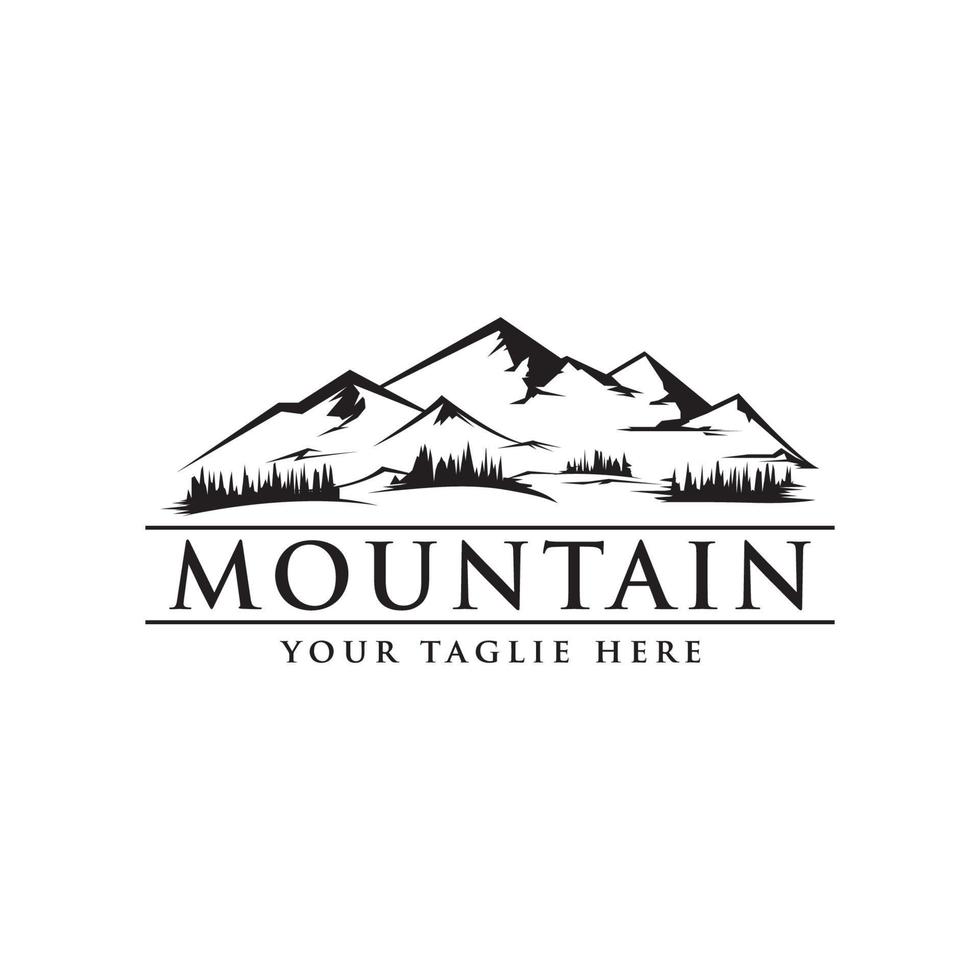 mountain silhouette vector design