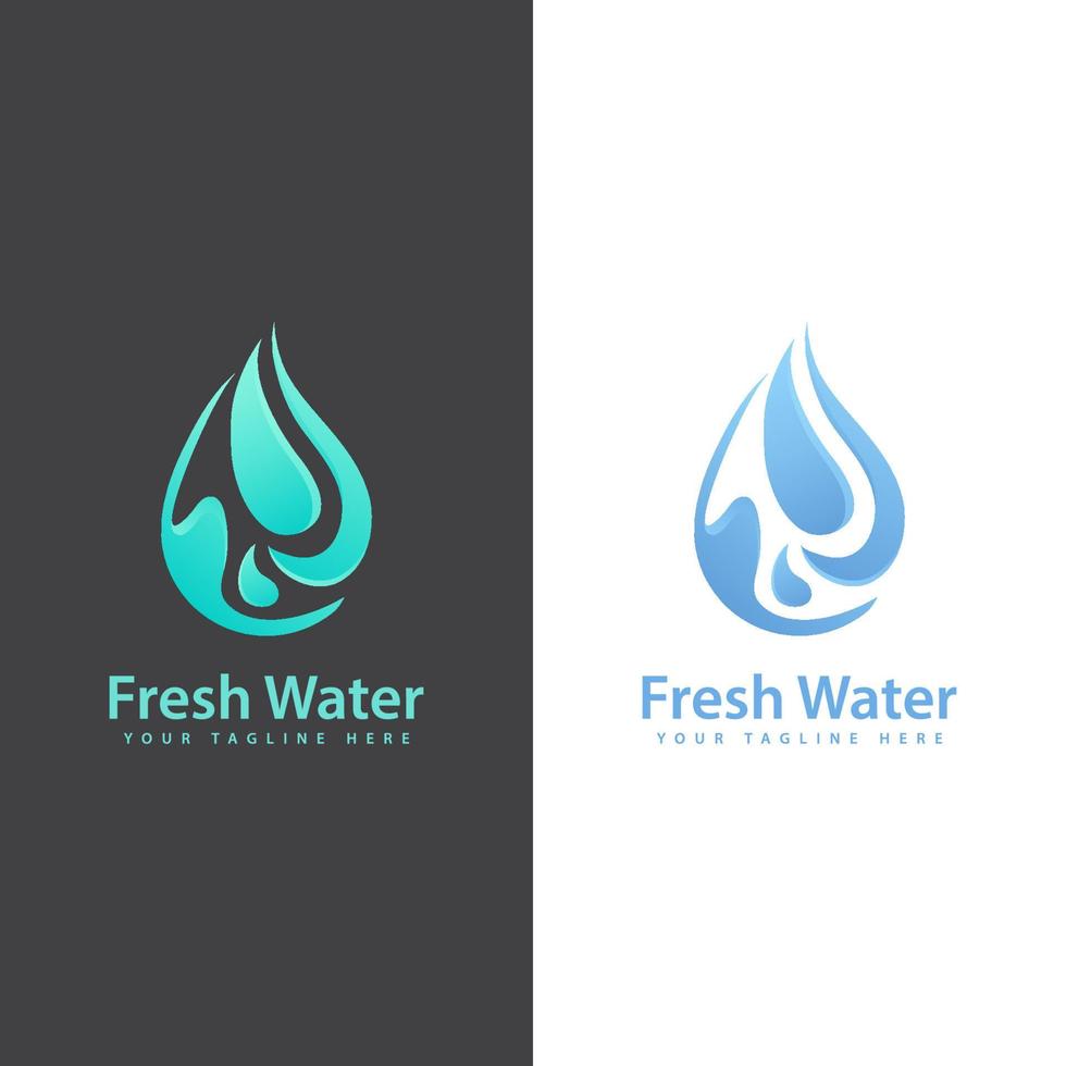 water drop logo vector