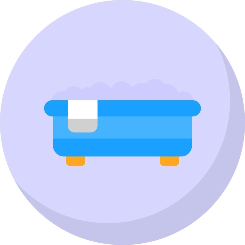 Bath Tub Vector Icon Design