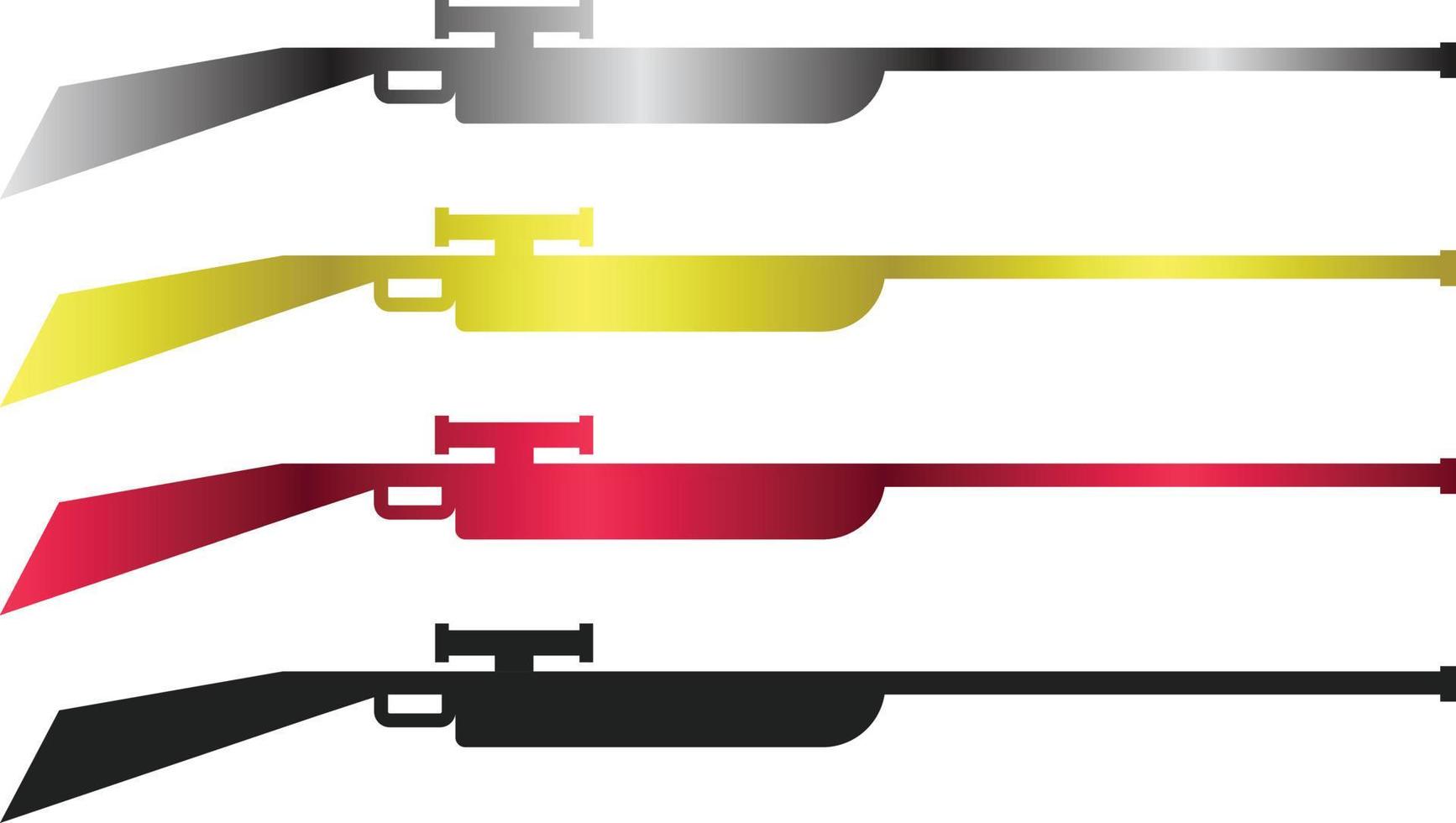 Sniper rifle logo concept vector design