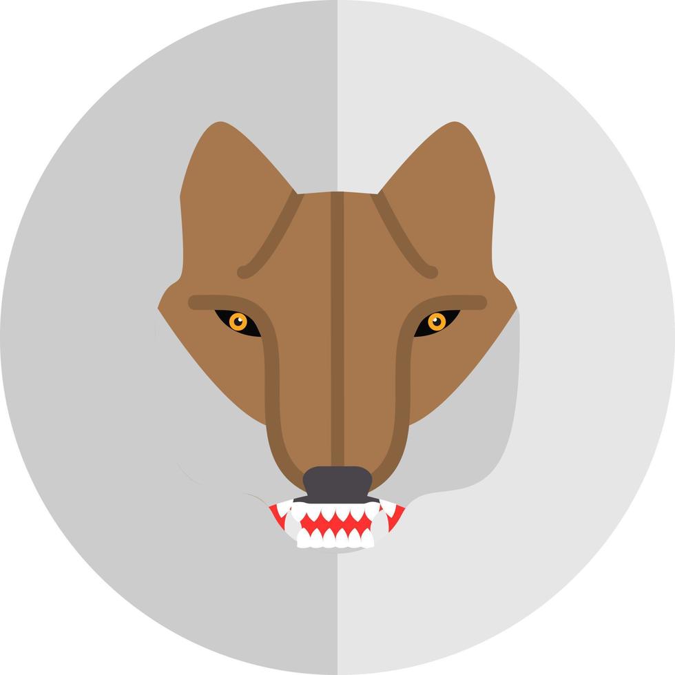 diseño de icono de vector de lobo